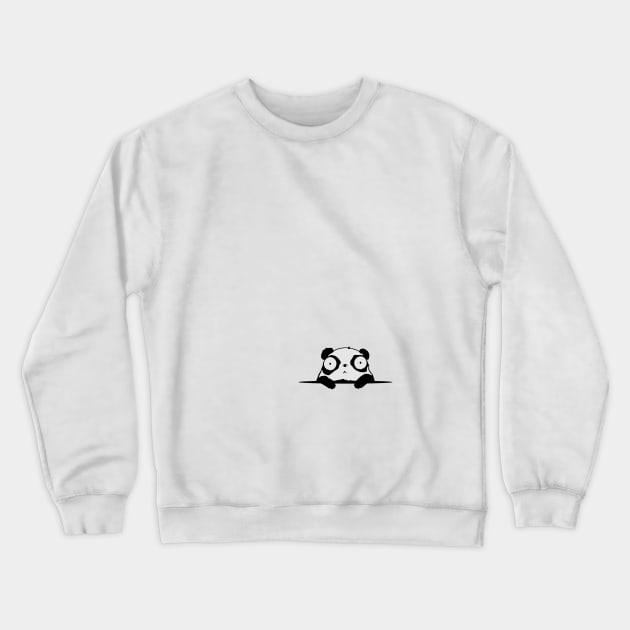 Cute Panda Crewneck Sweatshirt by pilipsjanuariusDesign